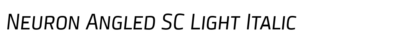 Neuron Angled SC Light Italic image